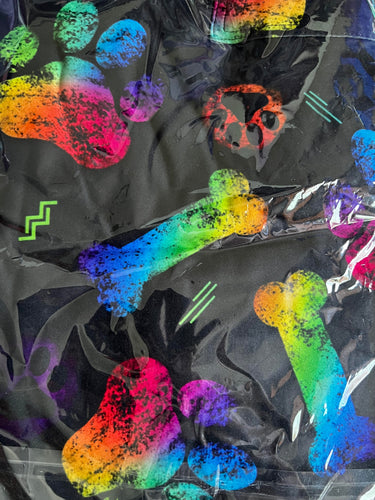 Rainbow Paw Print Pocket Leggings