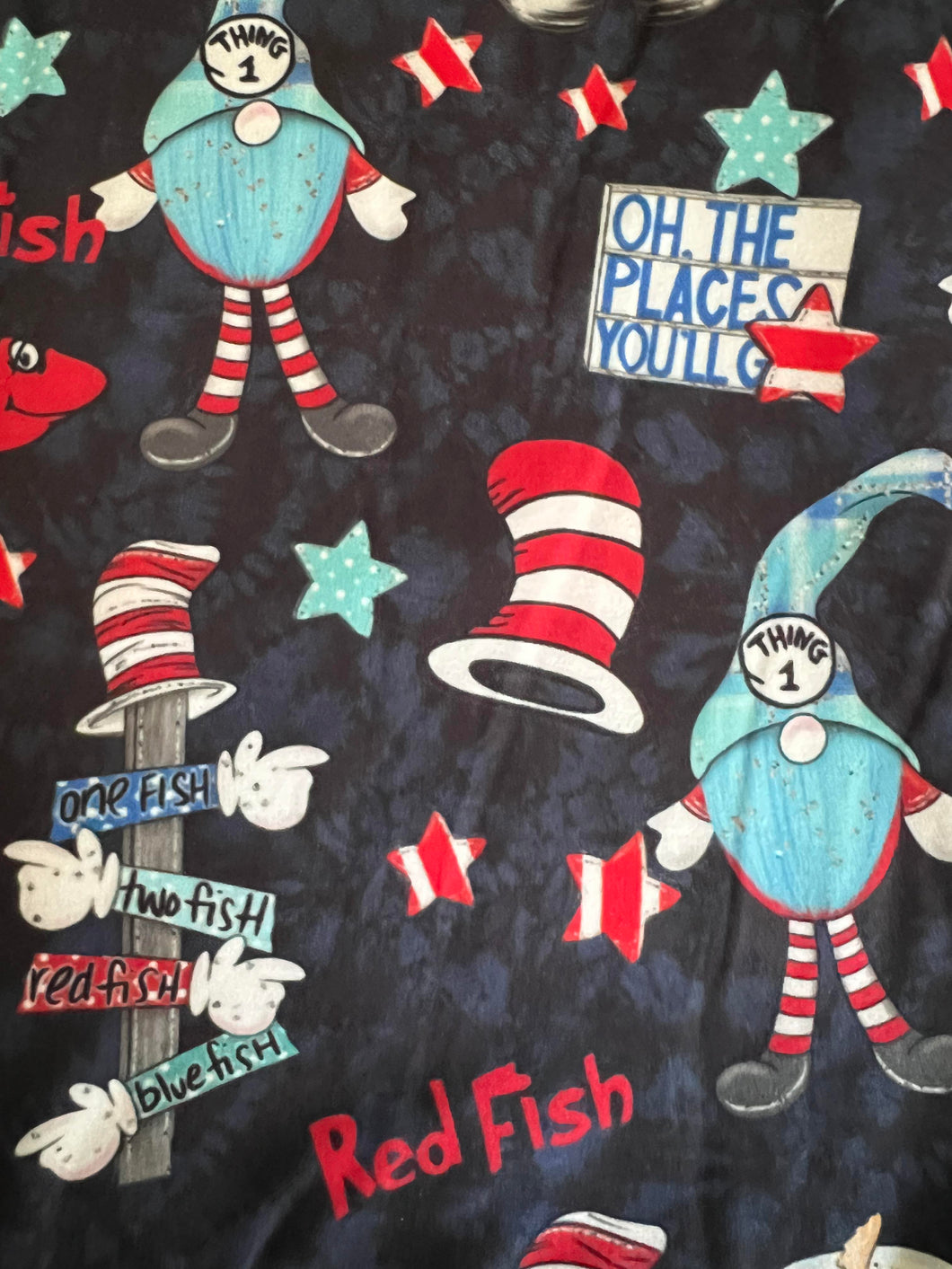 Red Fish Blue Fish Pocket Leggings