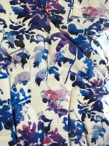 Watercolor Floral Pocket Capris