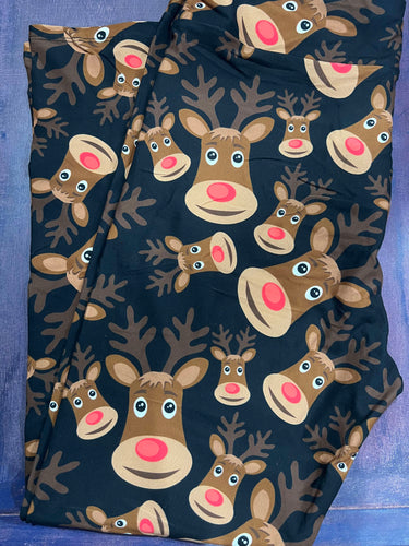 Cartoon Reindeer Leggings