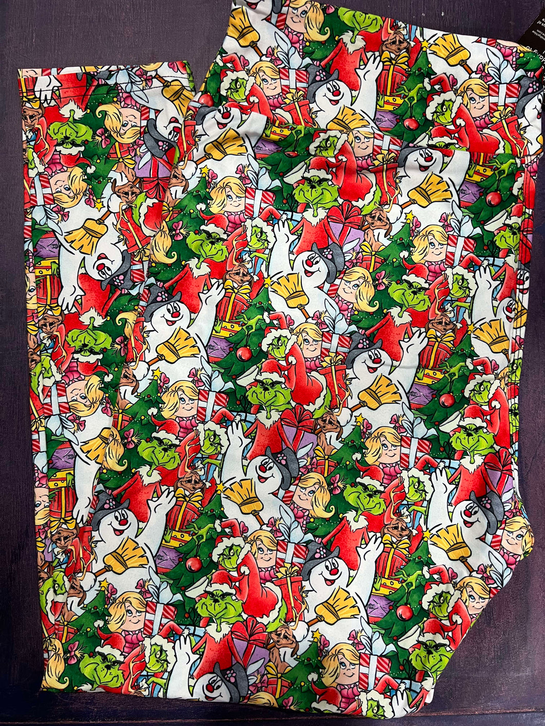 Frosty & Grinch Collage Leggings