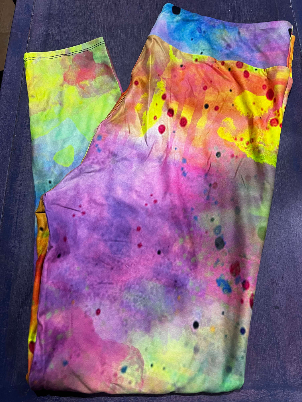 Ink Blot Tie Dye Leggings