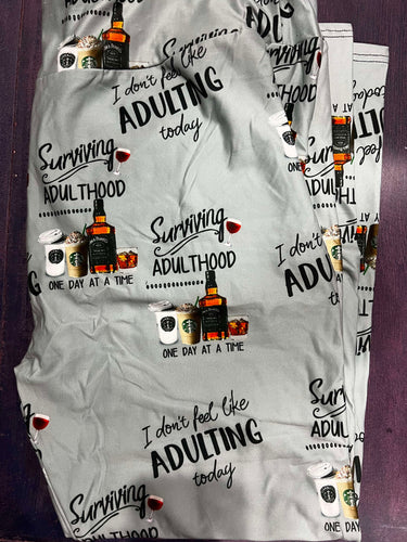 Surviving Adulthood Leggings