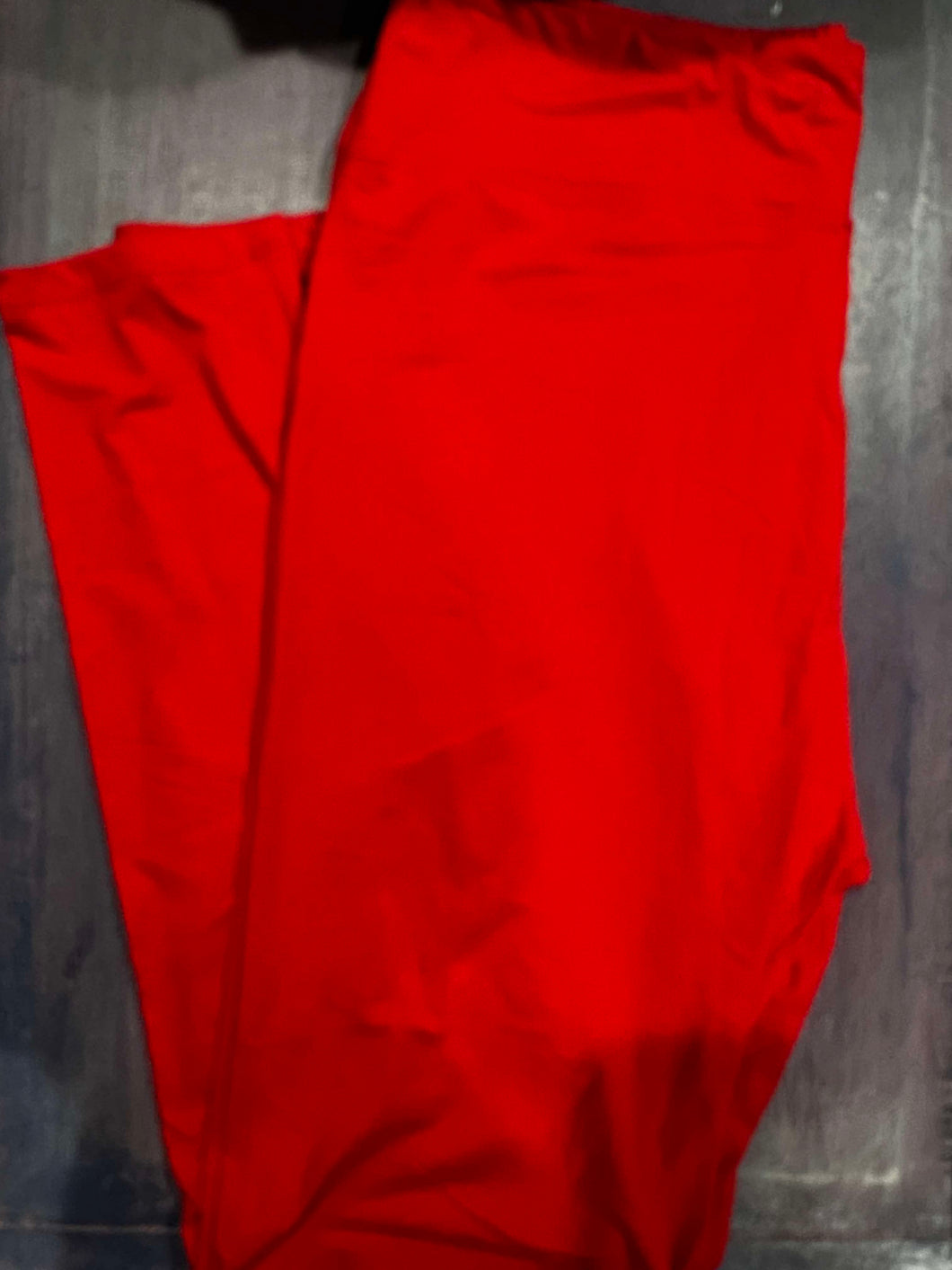 Red Yoga Standard Leggings