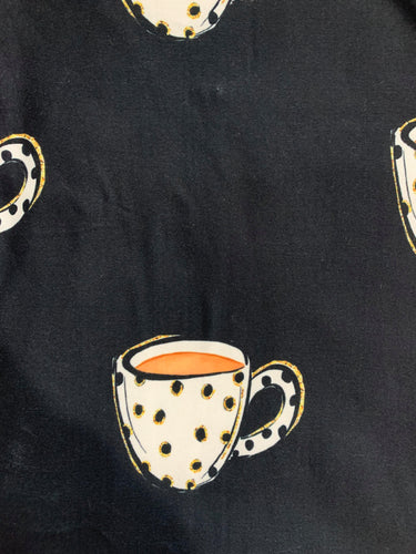 Polka Dot Coffee Cups Capris