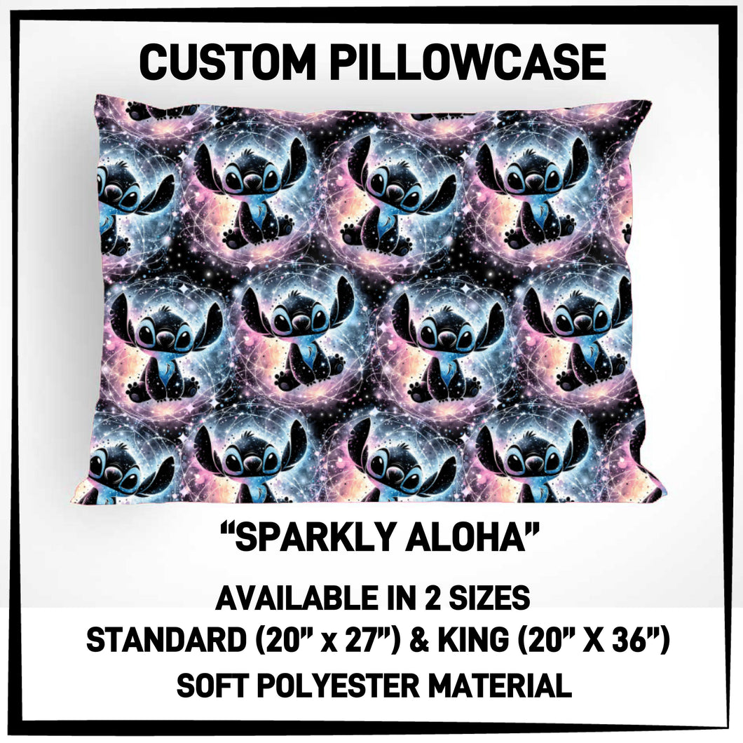 Sparkly Aloha Pillowcase