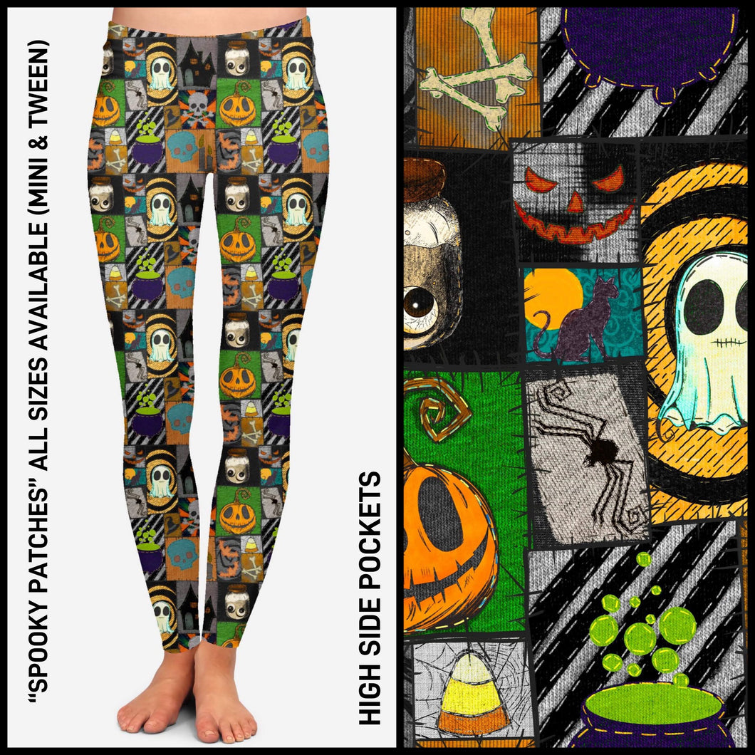 Spooky Patches High Pocket Leggings