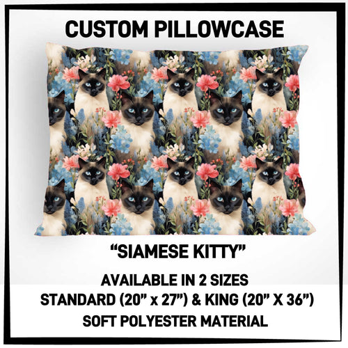 Siamese Kitty Pillowcase