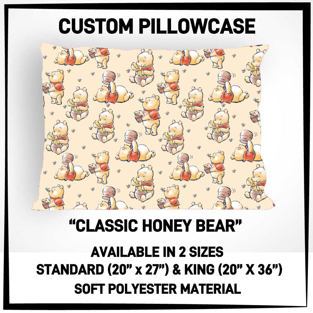 Classic Honey Bear Pillowcase