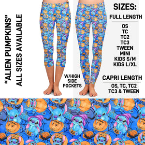 Alien Pumpkin High Pocket Leggings