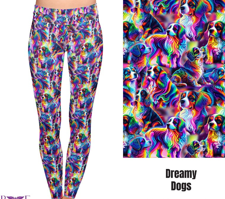 Dreamy Dogs Pocket Leggings