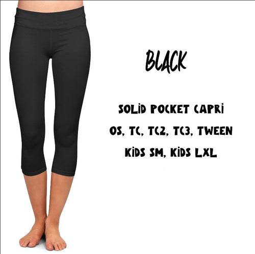 Black Pocket Capris (GAL)