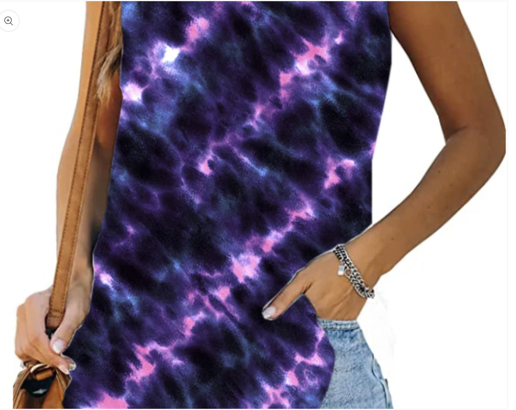 Shibori Tie Dye Lounge Tank