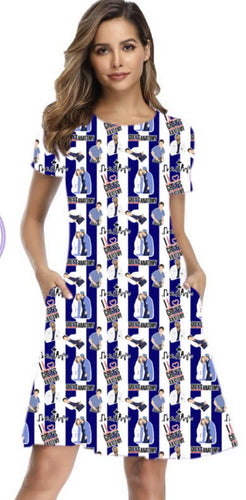 Grey's Gown with Pockets