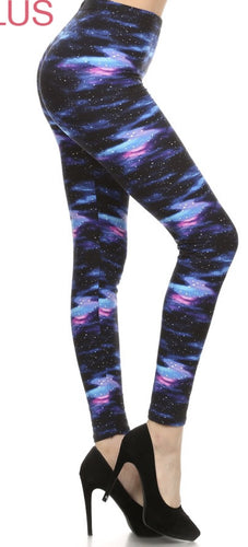 Blue Galaxy Standard Capris