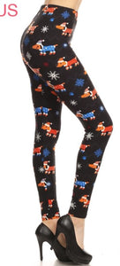 Christmas Dogs Standard Leggings