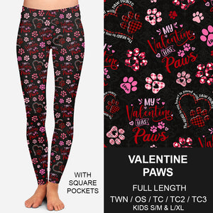 Valentine Paws Pocket Leggings