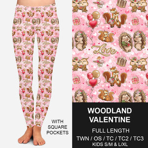 Woodland Valentine Pocket Leggings