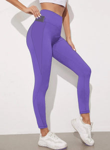 Violet Panel Pocket Leggings