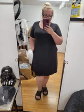 Load image into Gallery viewer, SOLID NAVY POCKET DRESS