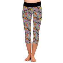 Load image into Gallery viewer, BAND RUN 2- UNFORGIVEN FLORAL LEGGINGS/CAPRI/JOGGERS