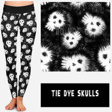 Load image into Gallery viewer, HIPPIE HALLOWEEN-TIE DYE SKULLS JOGGERS