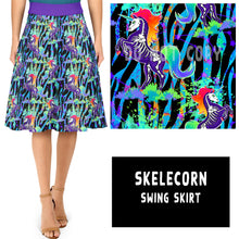 Load image into Gallery viewer, SPOOKY LF RUN- SKELECORN SWING SKIRT