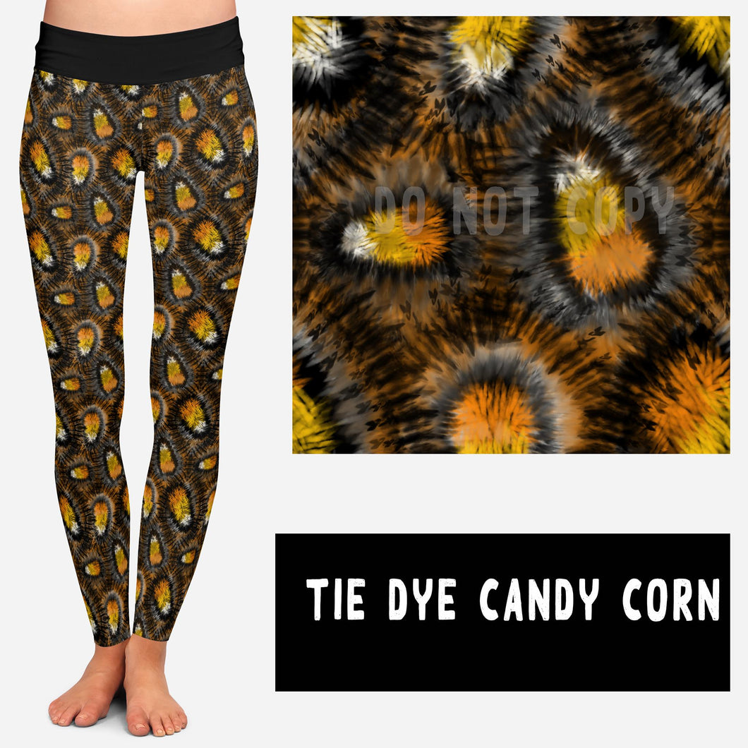 Halloween Candy Corn Yoga Leggings