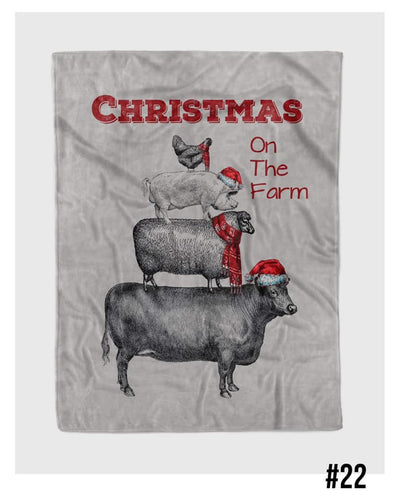 Christmas on the Farm Blanket
