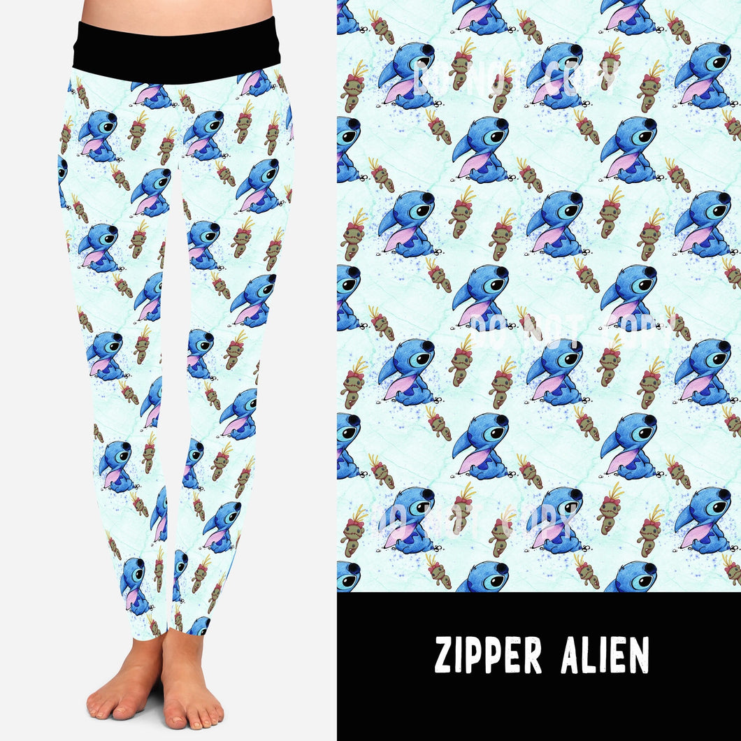 Zipper Alien Leggings