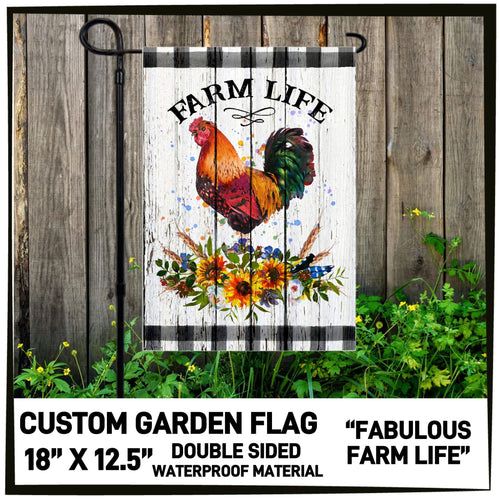 Fabulous Farm Life Garden Flag