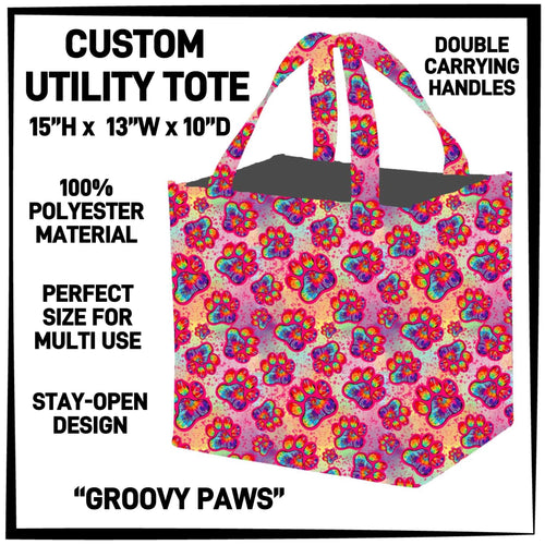 Groovy Paws Utility Square Tote