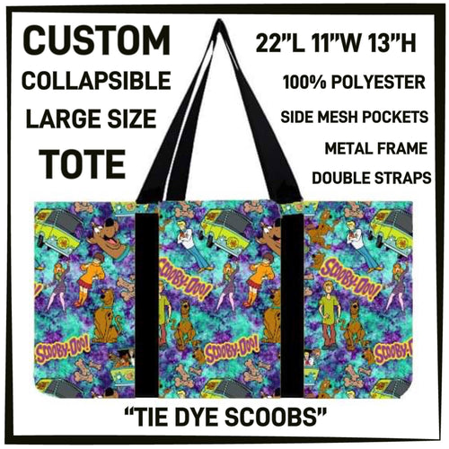 Tie Dye Scoobs Collapsible Tote