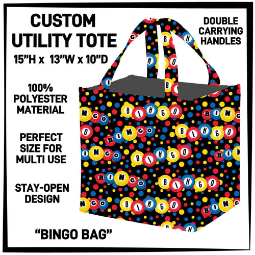 Bingo Bag Utility Square Tote