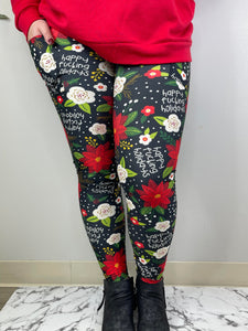 Happy Effing Holidays Pocket Leggings