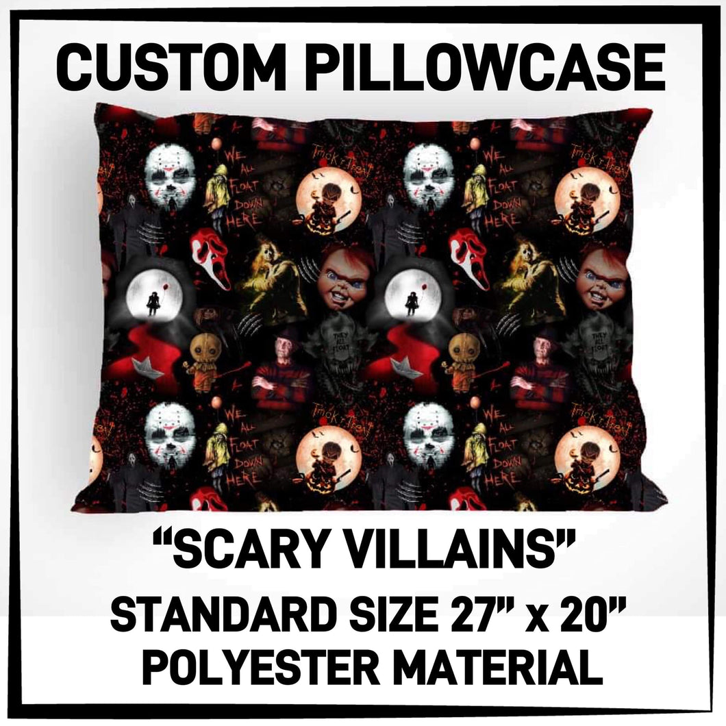 Scary Villains Pillowcase