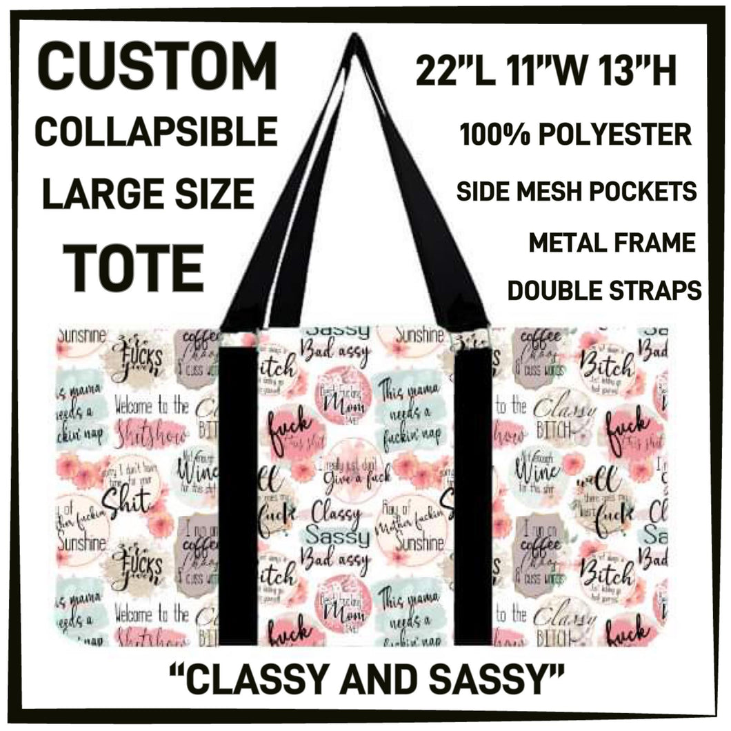 Classy and Sassy Collapsible Tote