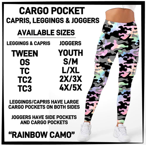 Rainbow Camo Cargo Pocket Leggings