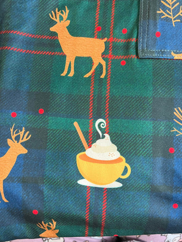 Plaid Deer & Hot Cocoa Pocket Leggings