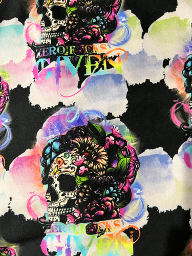 Zero F's Given Colorful Leggings