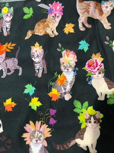 Floral Kitty Leggings