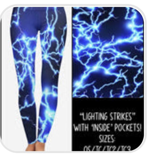 Lightning Strikes Inside Pocket Capri
