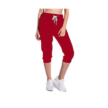 Load image into Gallery viewer, WINE RED JOGGER CAPRI