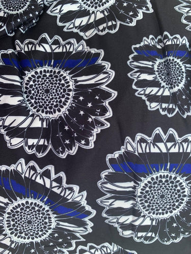 Blue Line Sunflower Capris