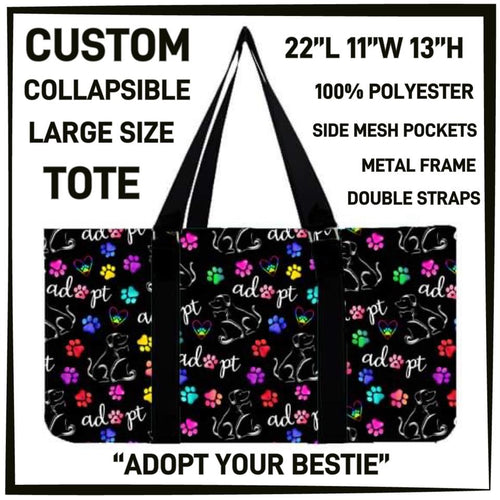 Adopt Your Bestie Collapsible Tote