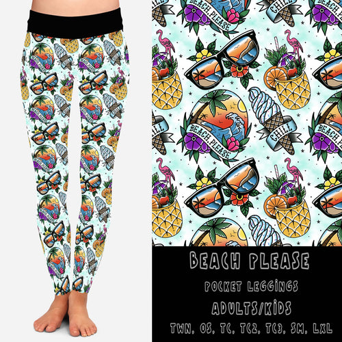 Beach Please Pocket Leggings
