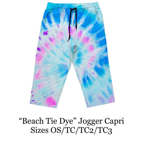 Beach Tie Dye Capri Joggers