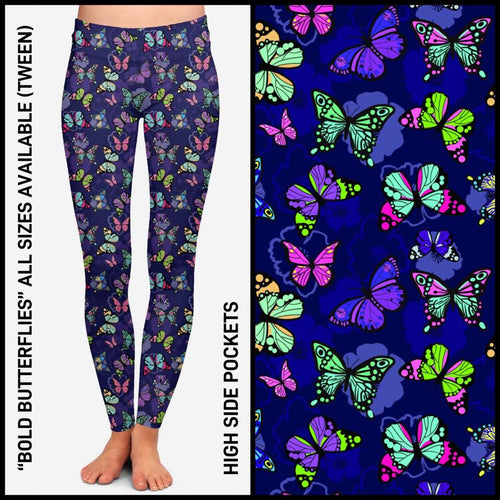 Bold Butterflies Pocket Leggings
