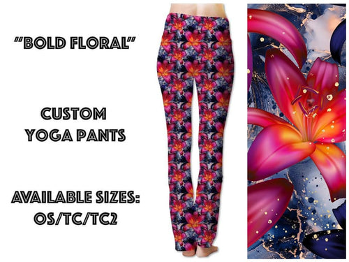 Bold Floral YOGA PANTS