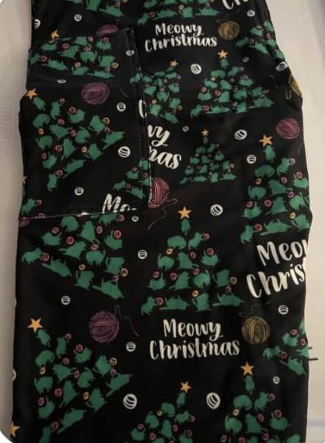 Cat Christmas Trees Pocket Leggings